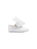 ANDANINES bow-detail leather ballerina shoes - White