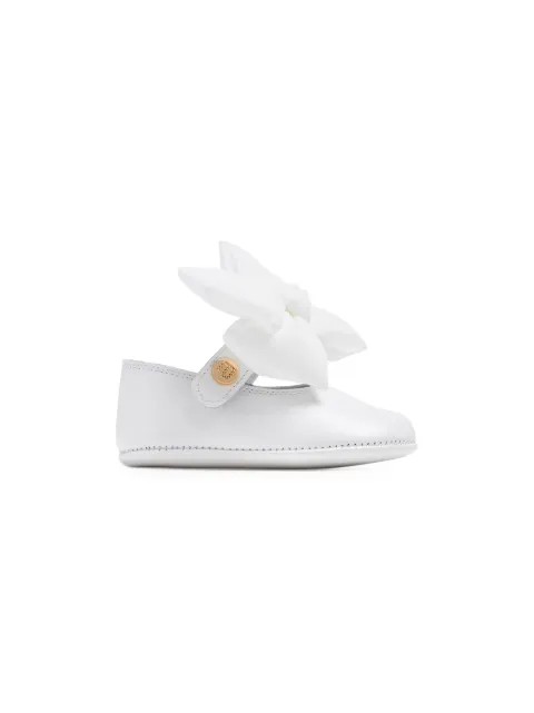 ANDANINES bow-detail leather ballerina shoes