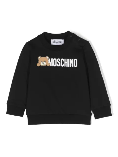 Moschino Kids 테디 베어 모티프 스웨트셔츠