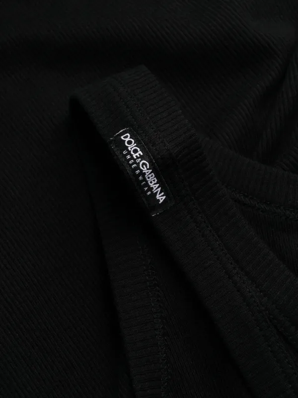 Dolce & Gabbana Marcello ribbed-knit Tank Top | Black