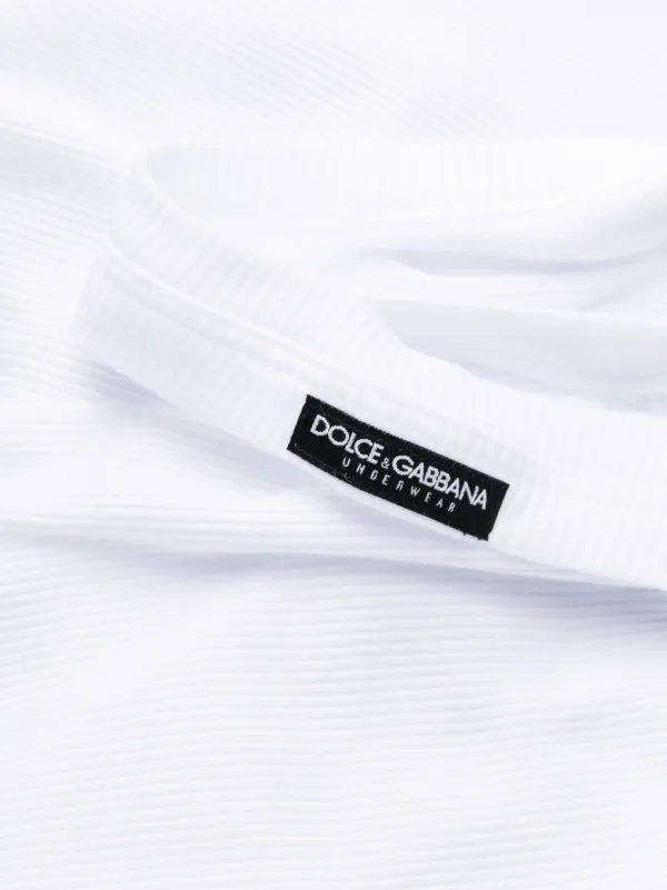 【送料&関税込】Dolce & Gabbana Marcello Ribbed Tank Top Dolce & Gabbana Marcello ribbed-knit Tank Top | White | FARFETCH