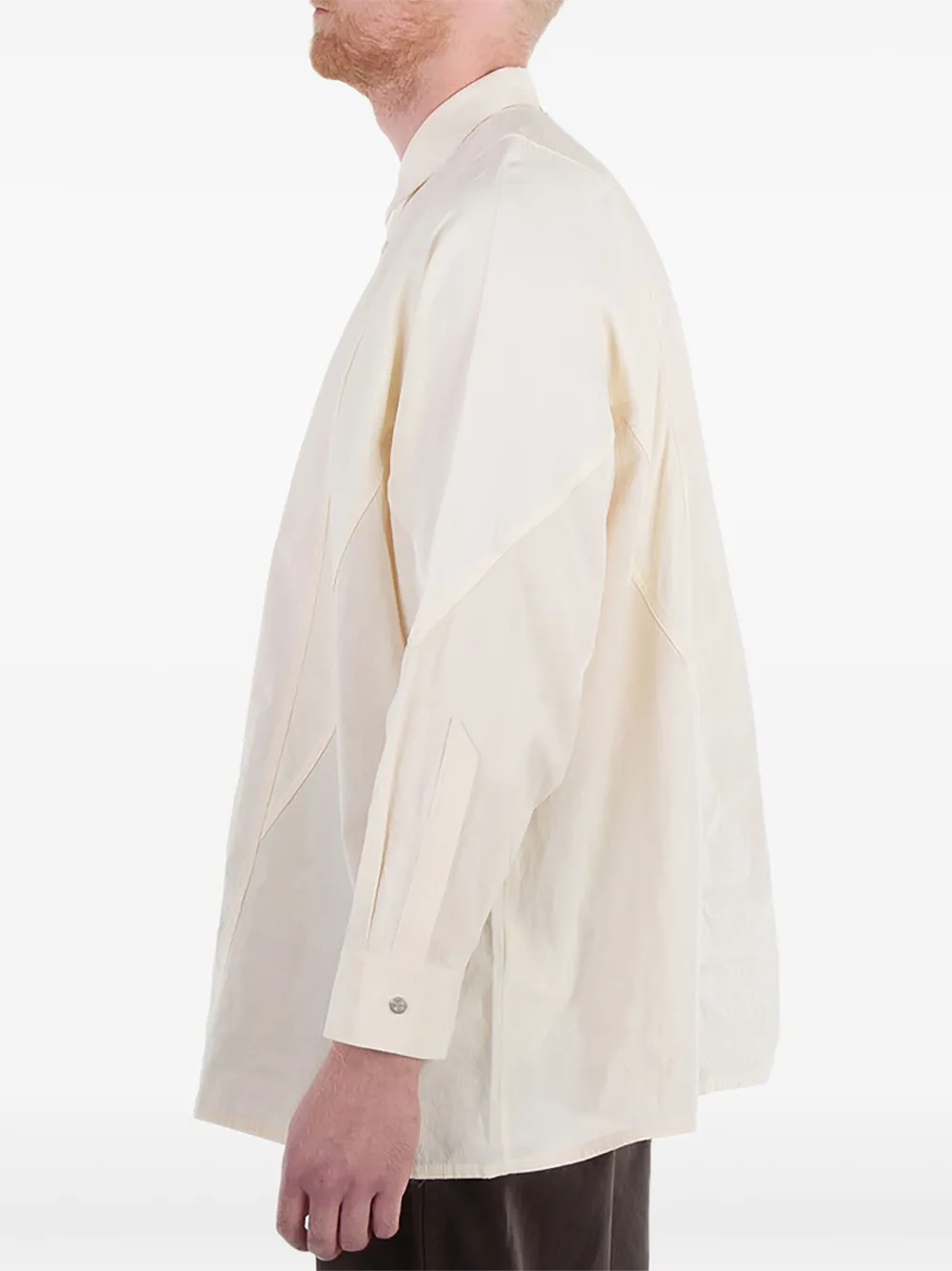 OAMC Arrow overhemd met vlakken Beige