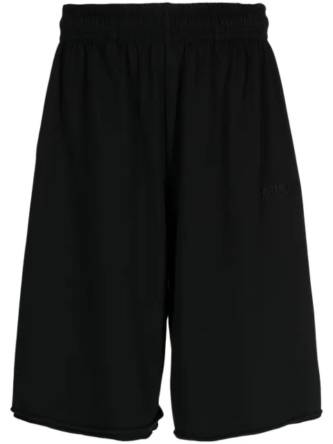 VETEMENTS bermudas con logo bordado 