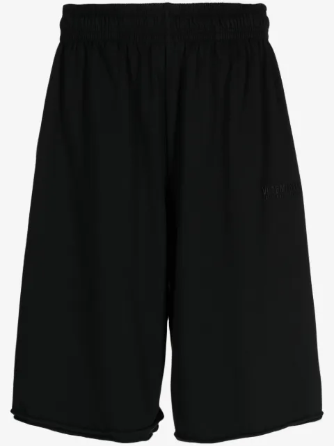VETEMENTS bermudas con logo bordado 