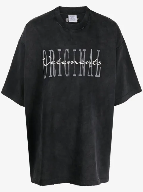 VETEMENTS Original logo-print T-shirt