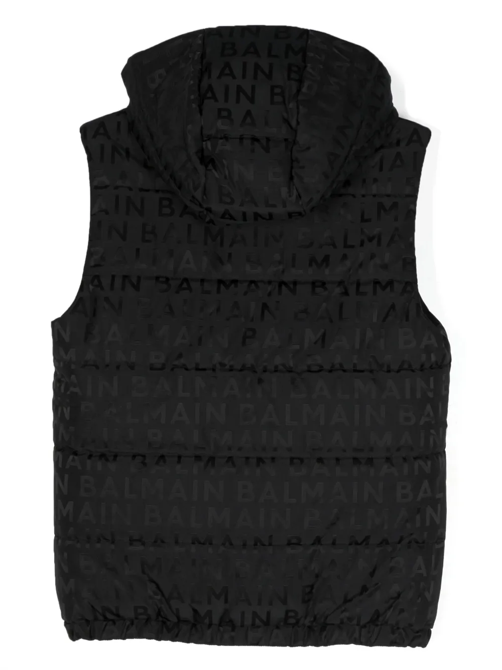 Balmain Kids Bodywarmer met logoprint - Zwart