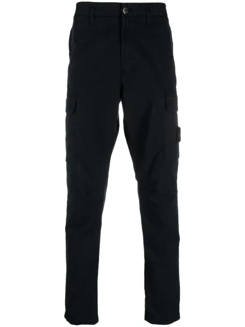 Stone Island 32710 gabardine cargo trousers