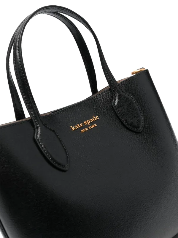 Kate Spade Logo Lettering Plaque two way Bag Black FARFETCH IE