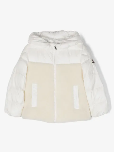 Moncler Enfant fleece-panelling padded jacket