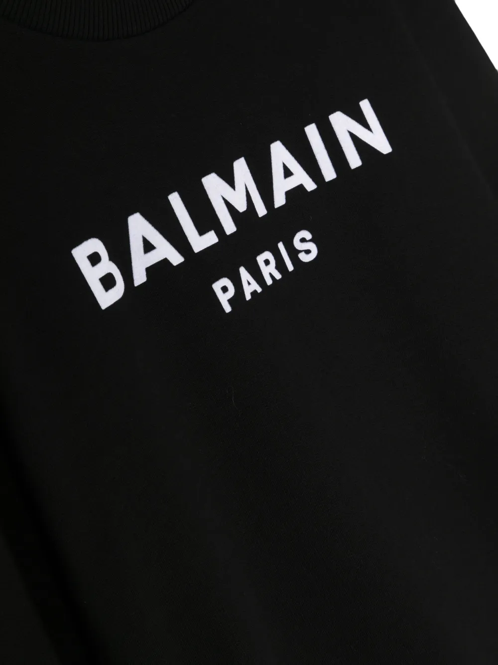  Balmain Kids Logo-print Cotton Sweatshirt - Black 