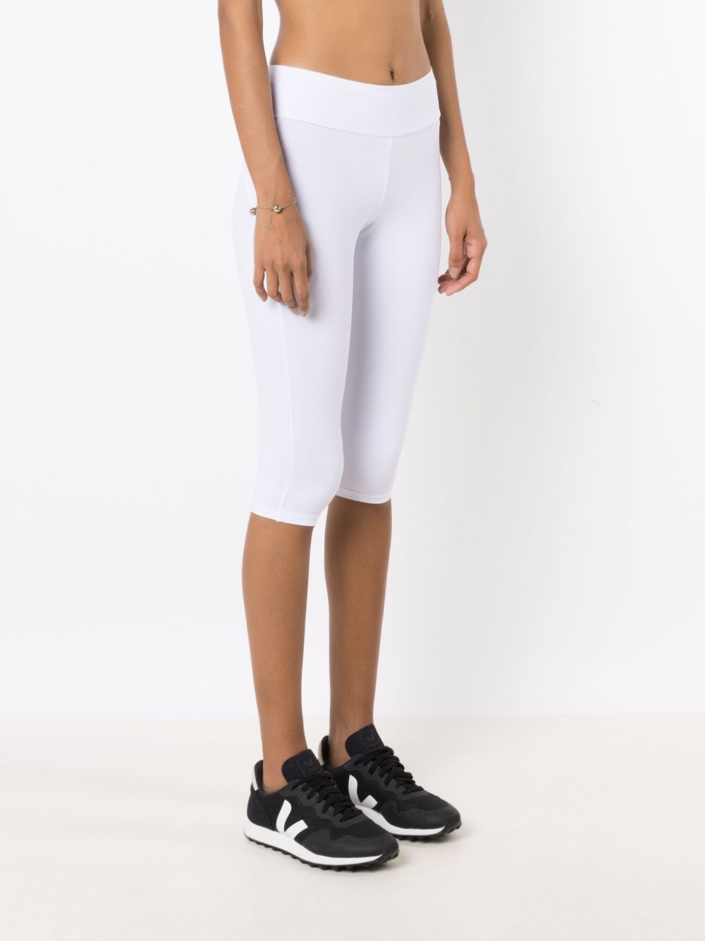 Shop Lygia & Nanny Seamless Below-knee Length Leggings In White