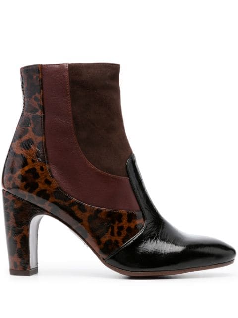 Chie Mihara 90mm leopard-print leather boots