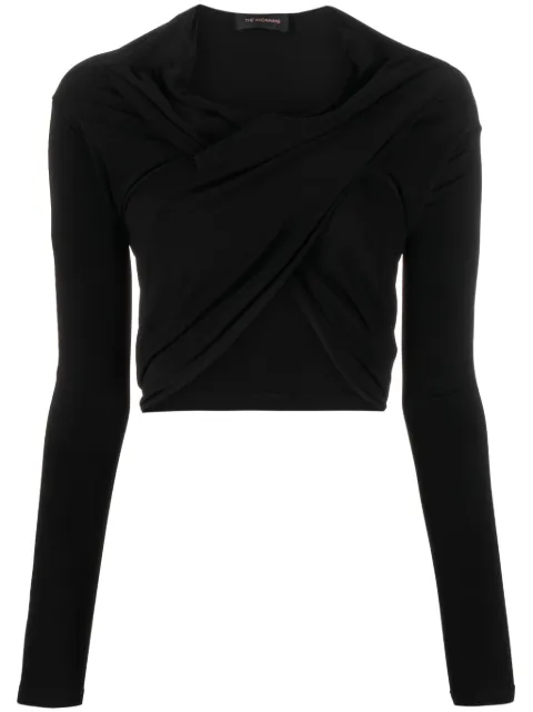 THE ANDAMANE Narissa hooded cropped top