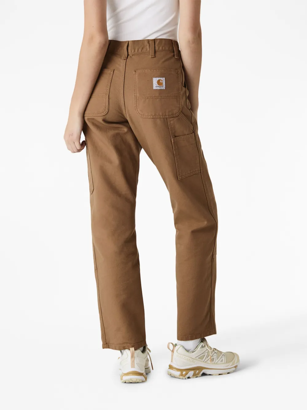 Carhartt Double Knee Straight-leg Trousers In Brown