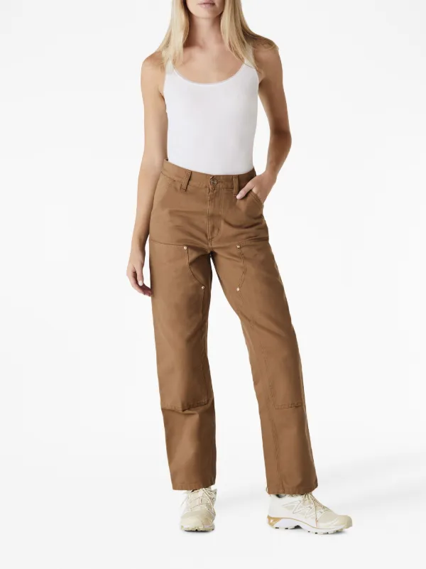 Carhartt WIP Double Knee straight-leg Trousers Brown FARFETCH