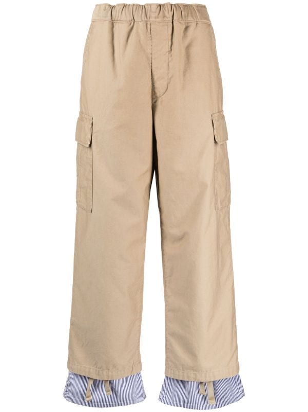 Undercover layered-design Cotton Trousers - Farfetch