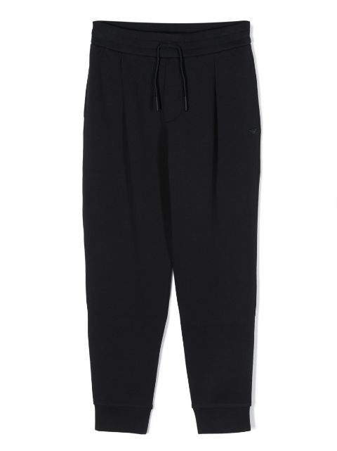 Emporio Armani Kids pleated jersey track pants