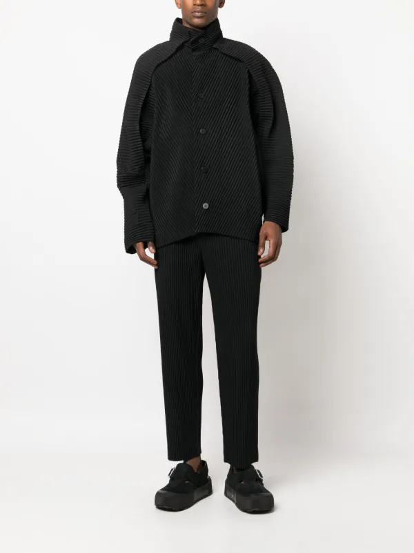 Homme Plissé Issey Miyake button-fastening Pleated Jacket