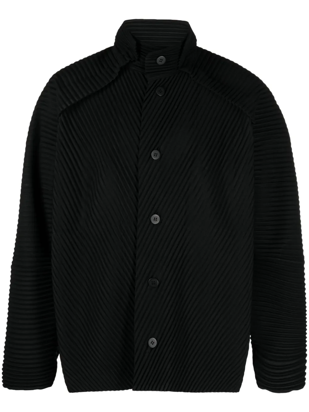 Homme Plissé Issey Miyake button-fastening Pleated Jacket - Farfetch