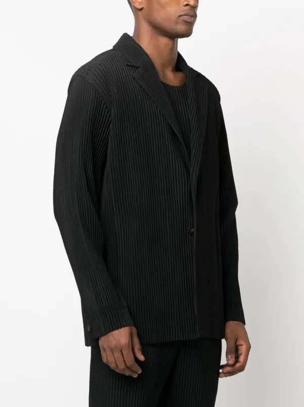 Homme Plissé Issey Miyake single-breasted Pleated Blazer - Farfetch