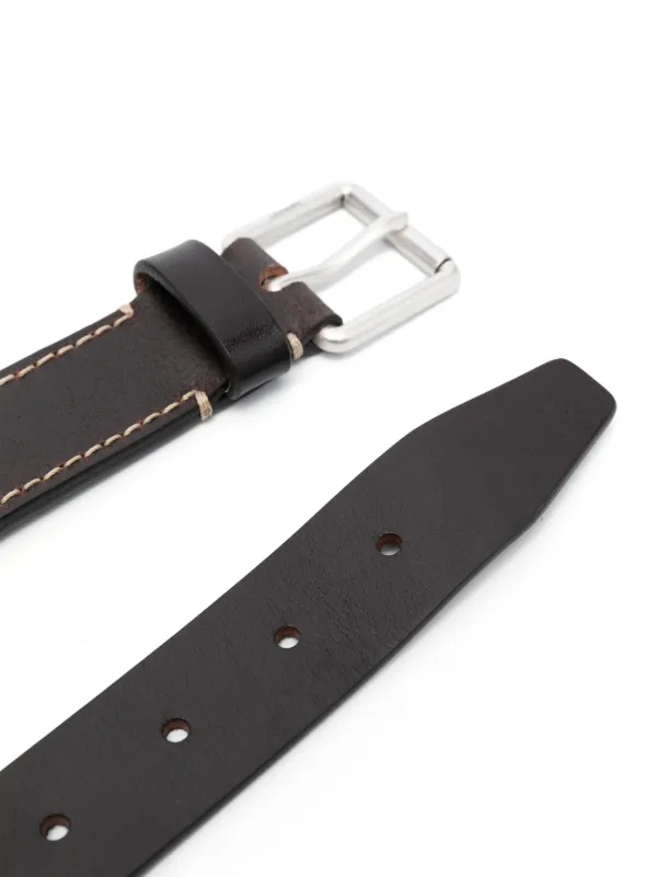 LEMAIRE logo-engraved Leather Belt | Brown | FARFETCH