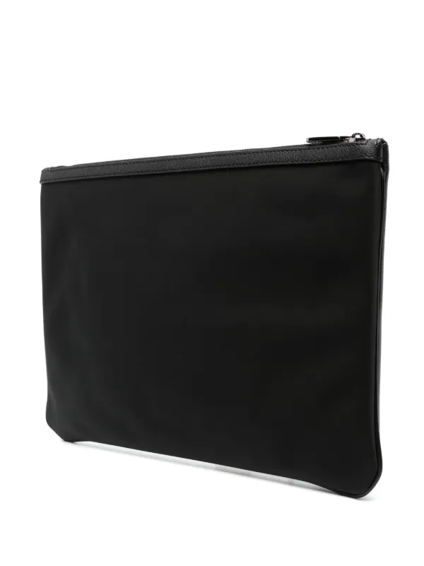 Dolce & Gabbana logo-plaque Clutch Bag | Black | FARFETCH