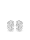 Boucheron 18kt white gold Plume de Paon diamond earrings - Silver