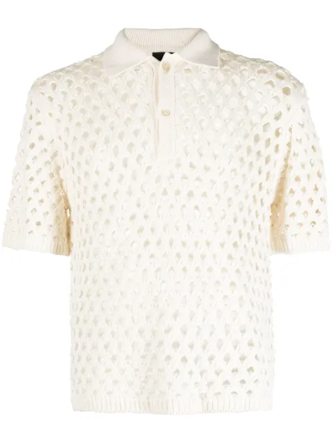 Stüssy suéter estilo playera tipo polo Big Mesh