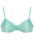 Lygia & Nanny Cassis twist-detail bikini top - Blue