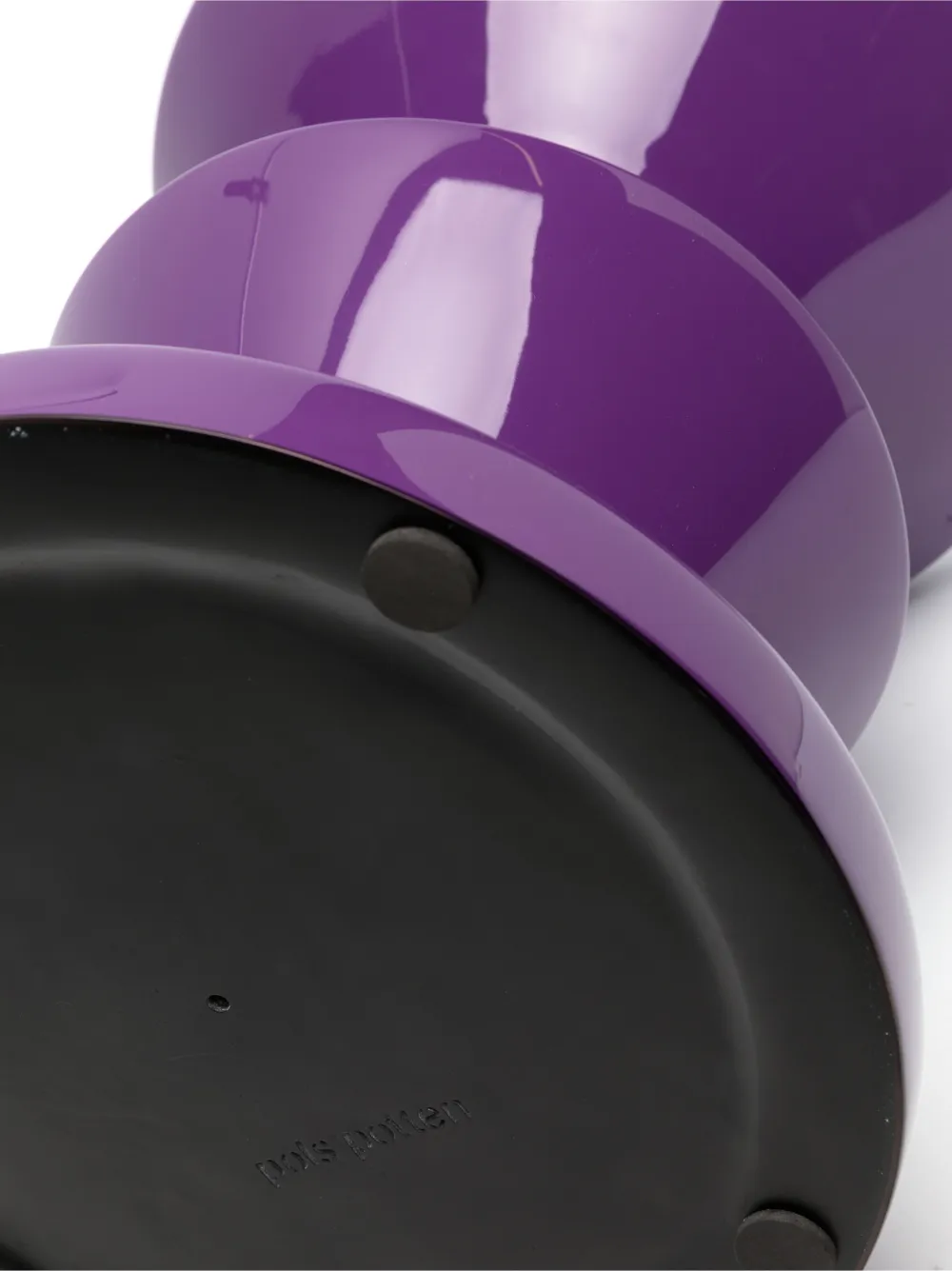  Polspotten Zig Zag Lacquered Stool - Purple 