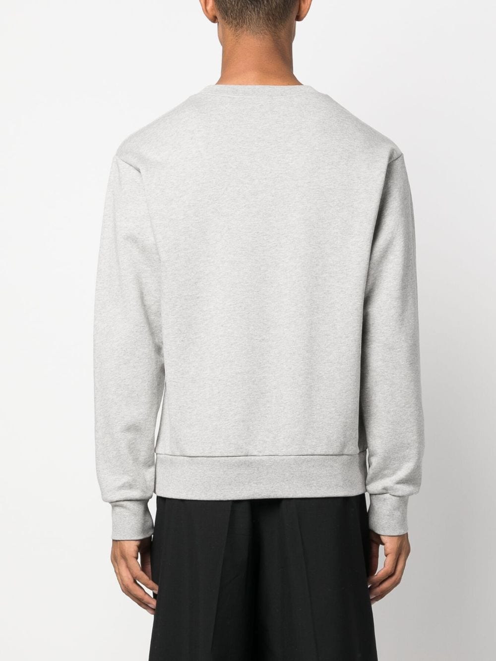 Shop Apc Heart Logo-print Sweatshirt In Grey