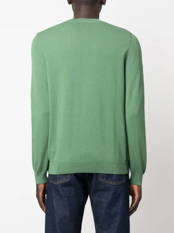 Green fine knit on sale jumper