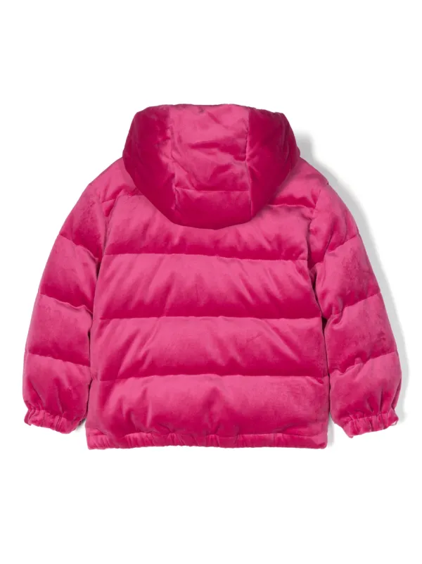 Moncler pink shop jacket velvet