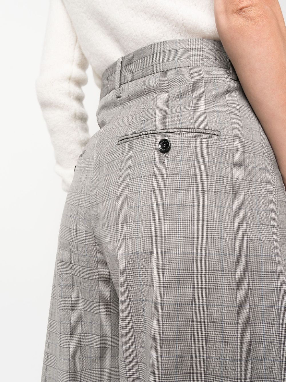 Shop Isabel Marant Sopiavea Plaid-check Tapered Trousers In Grey