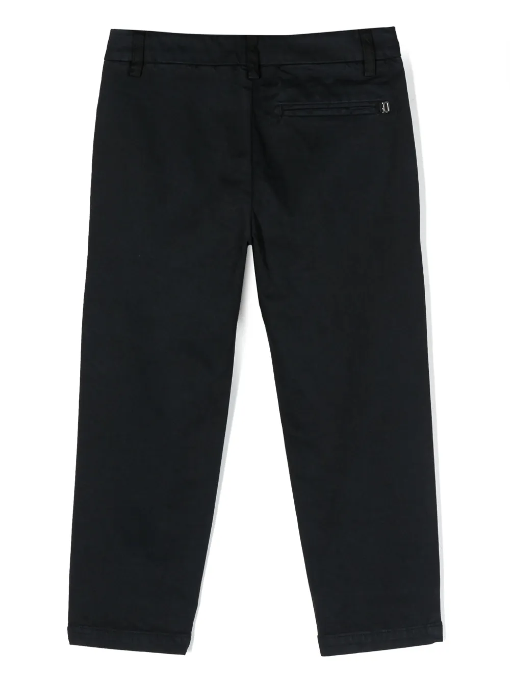 DONDUP KIDS logo-plaque straight-leg trousers - Blauw