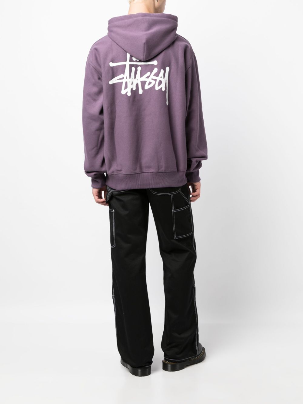 Stüssy Hoodie met logoprint - Paars