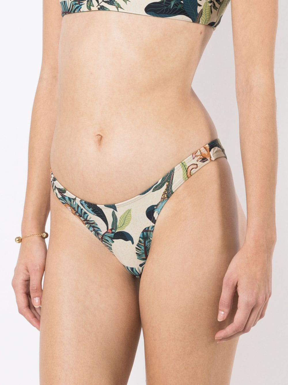 Lygia & Nanny Bikinislip met print Beige