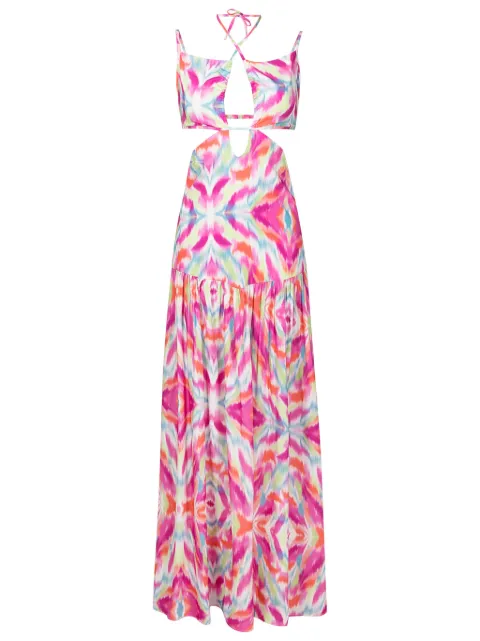 Triya Vestido Lara com estampa abstrata