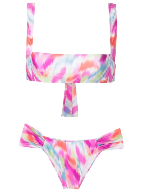 Triya Conjunto de biquíni Frame Kitty com estampa 