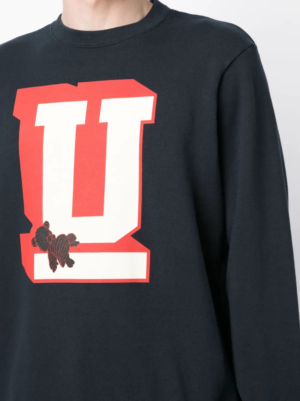 Undercover Graphic-print Cotton Sweatshirt In Blue