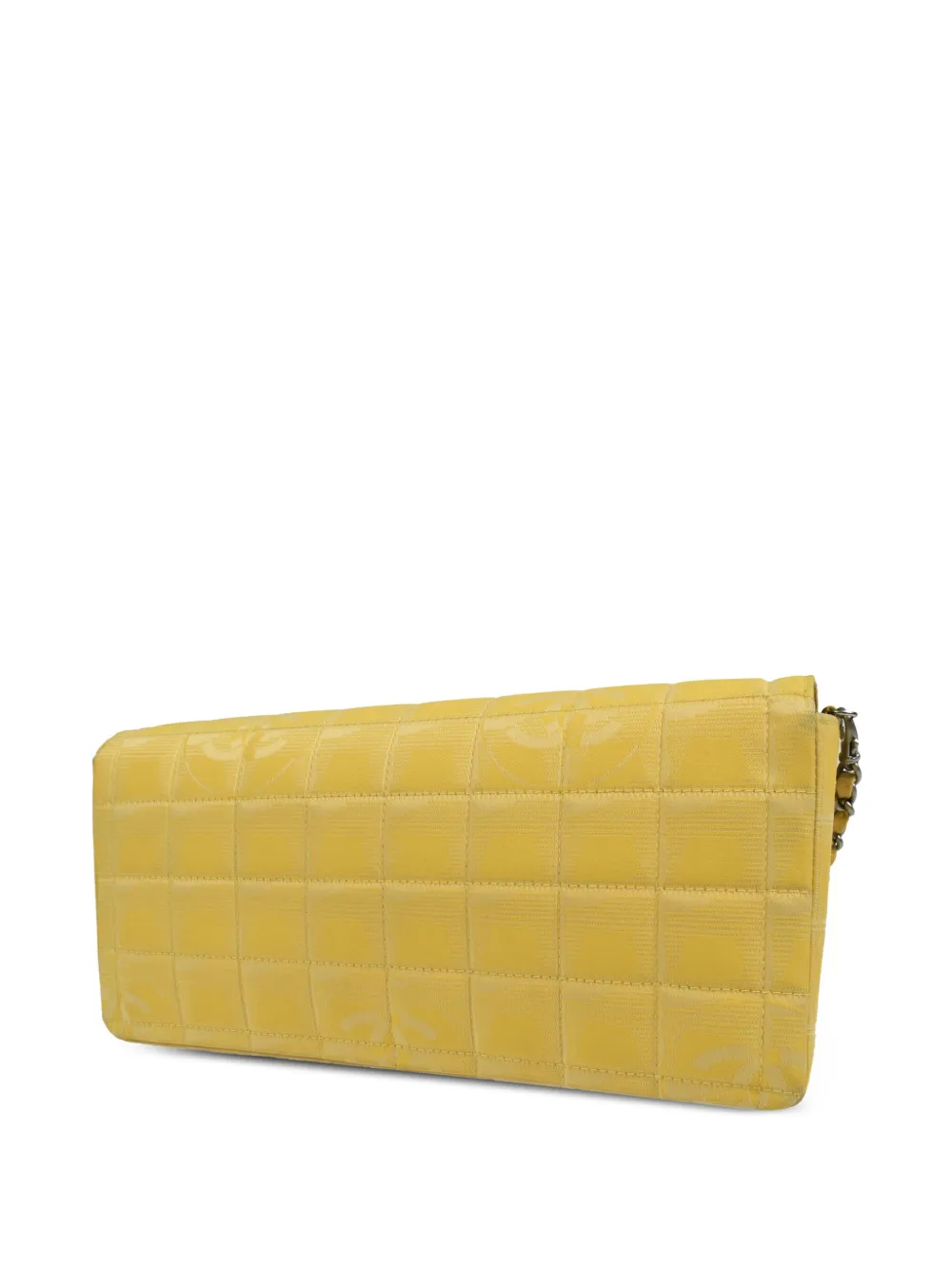 CHANEL Pre-Owned 2002 Travel Line Choco Bar schoudertas - Geel