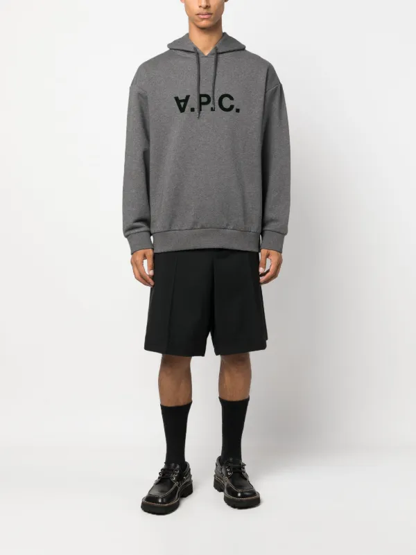 【A.P.C.】アイテム H ドローストリングロングスリーブ パーカー A.P.C. ドローストリング パーカー | グレー | FARFETCH JP