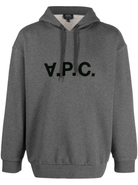 A.P.C. Milo logo-print drawstring hoodie Men