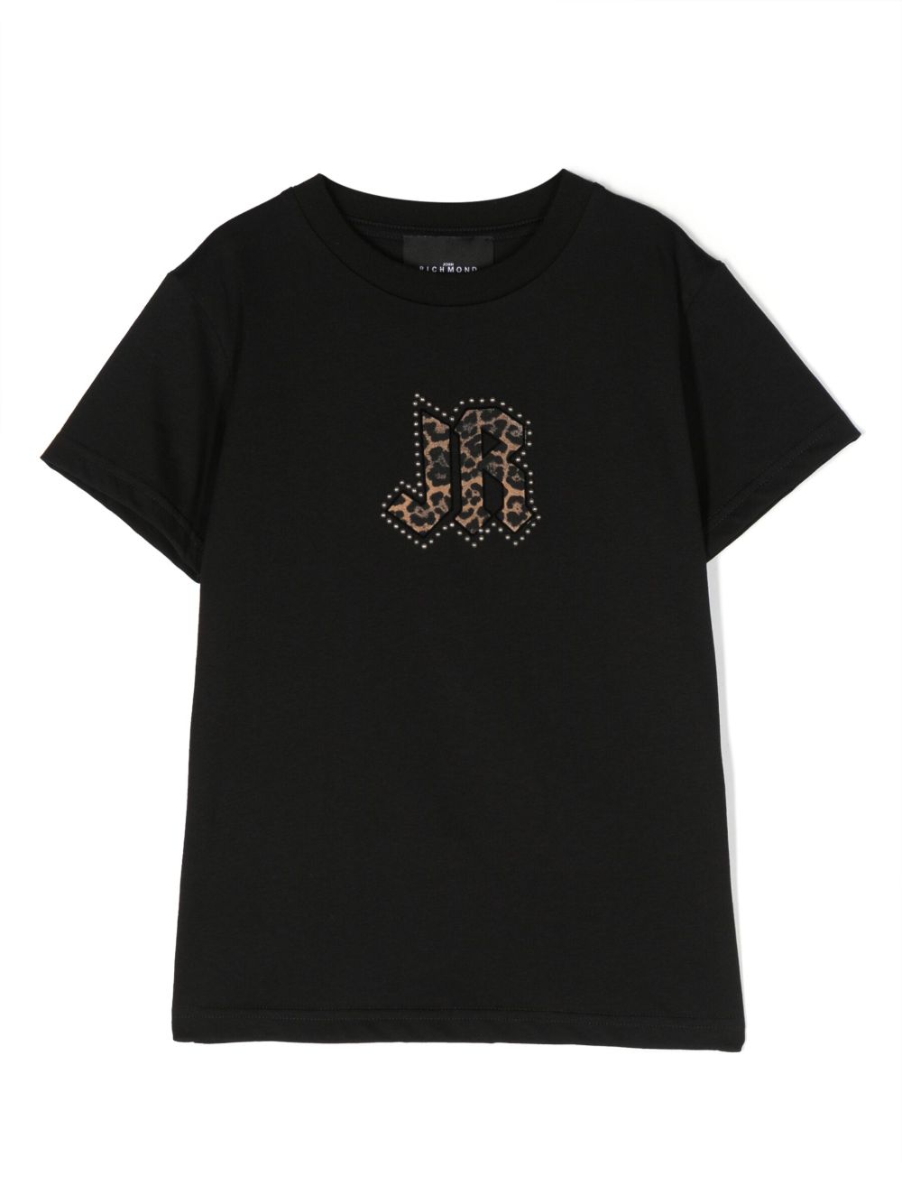 John Richmond Junior logo-print cotton T-shirt - Black