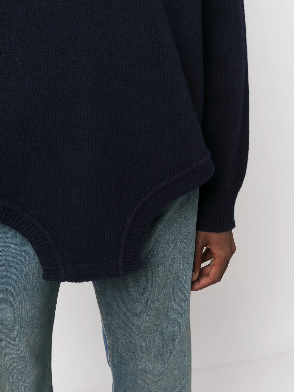 Maison Margiela four-stitch-logo Wool Jumper - Farfetch