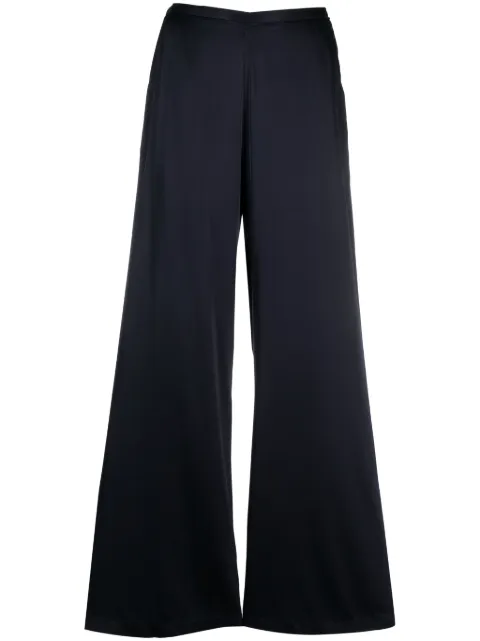 Forte Forte pantalones anchos con efecto satinado