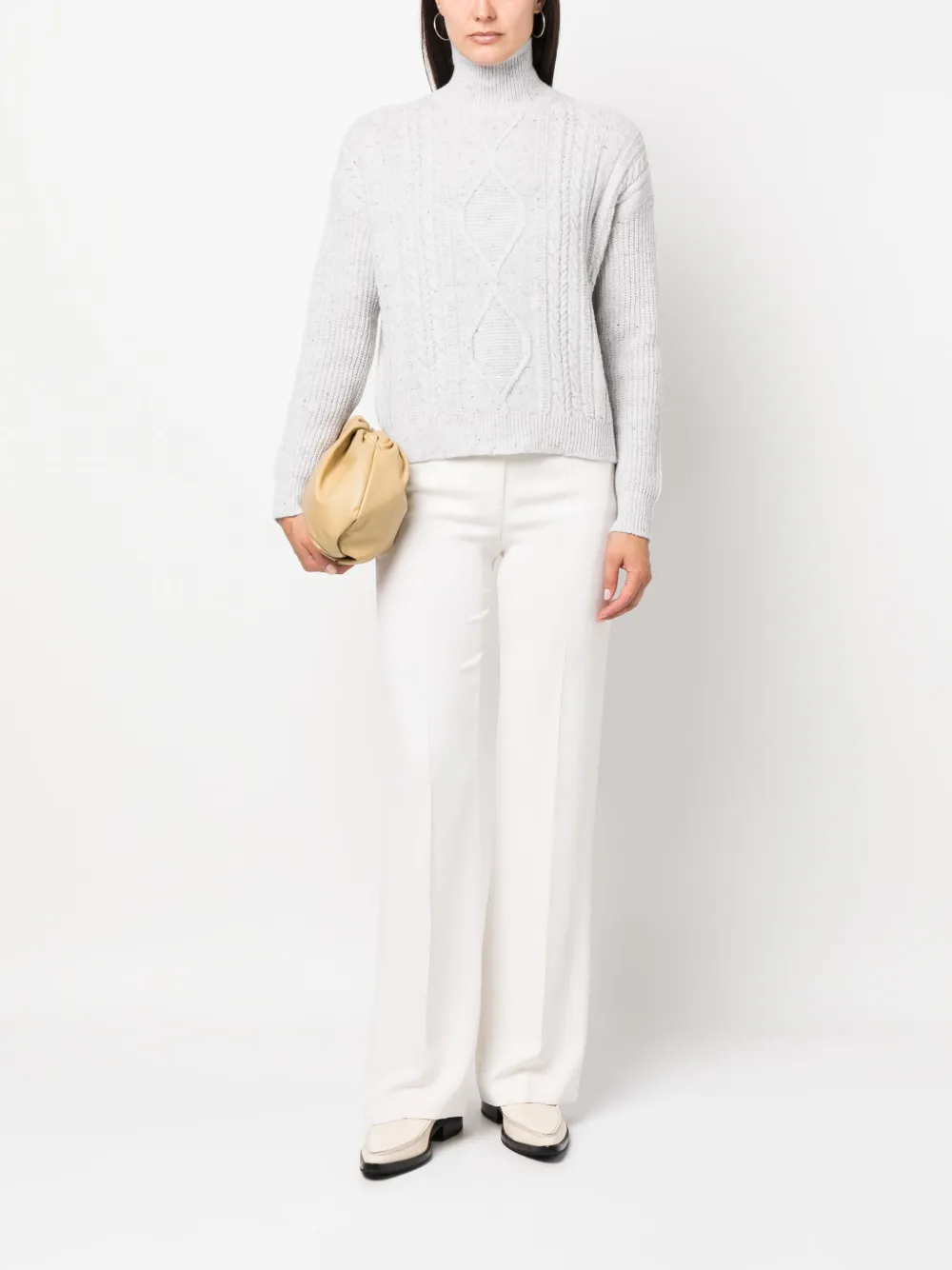 Max Mara Leisure Trui met trechterhals Grijs