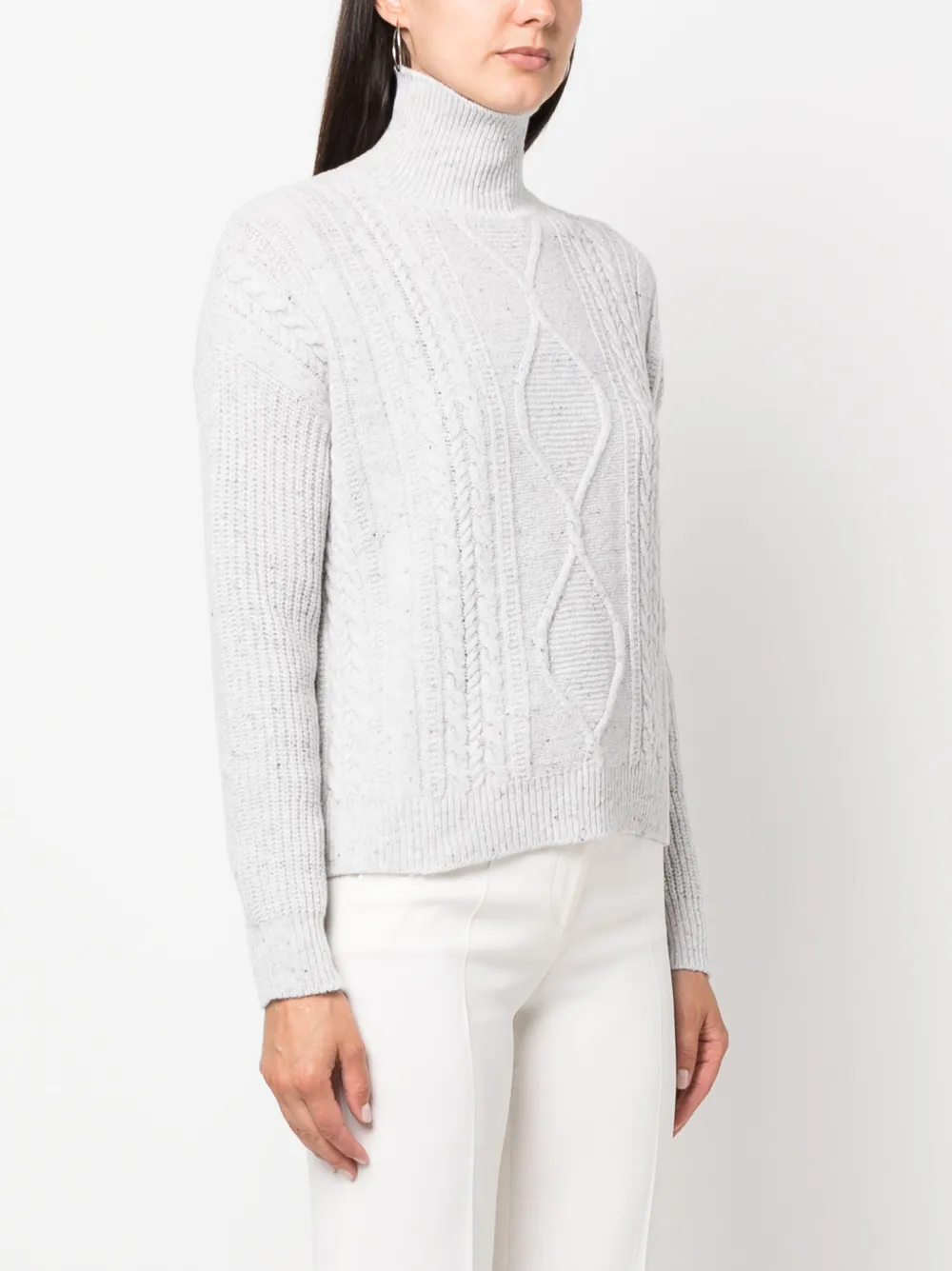 Max Mara Leisure Trui met trechterhals Grijs