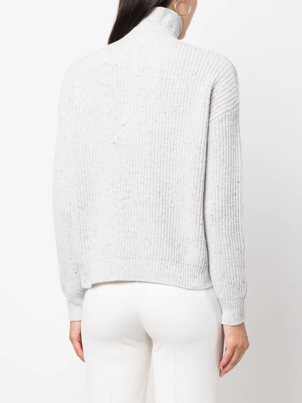 Max Mara Leisure Trui met trechterhals Grijs