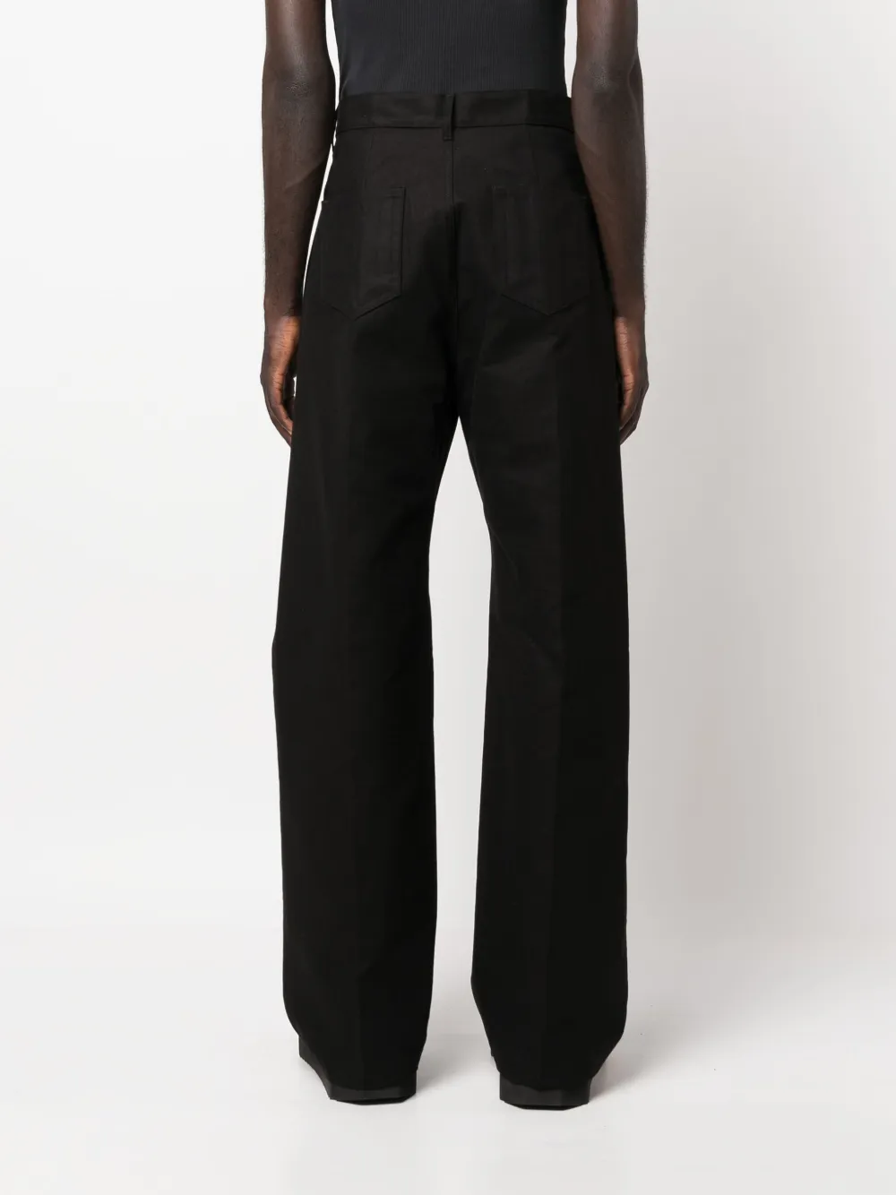 Shop Rick Owens High-waist Flared Trousers In Black